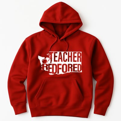 Washington Teacher Red For Ed Education Hoodie