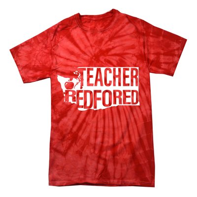 Washington Teacher Red For Ed Education Tie-Dye T-Shirt
