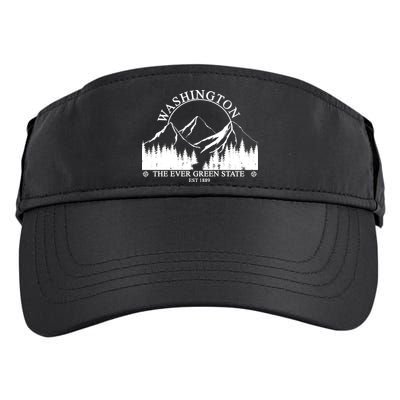 Washington The Ever Green State Adult Drive Performance Visor