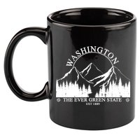 Washington The Ever Green State 11oz C Handle Ceramic Mug
