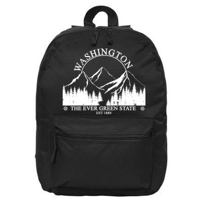 Washington The Ever Green State 16 in Basic Backpack