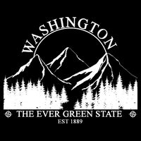 Washington The Ever Green State 16 in Basic Backpack