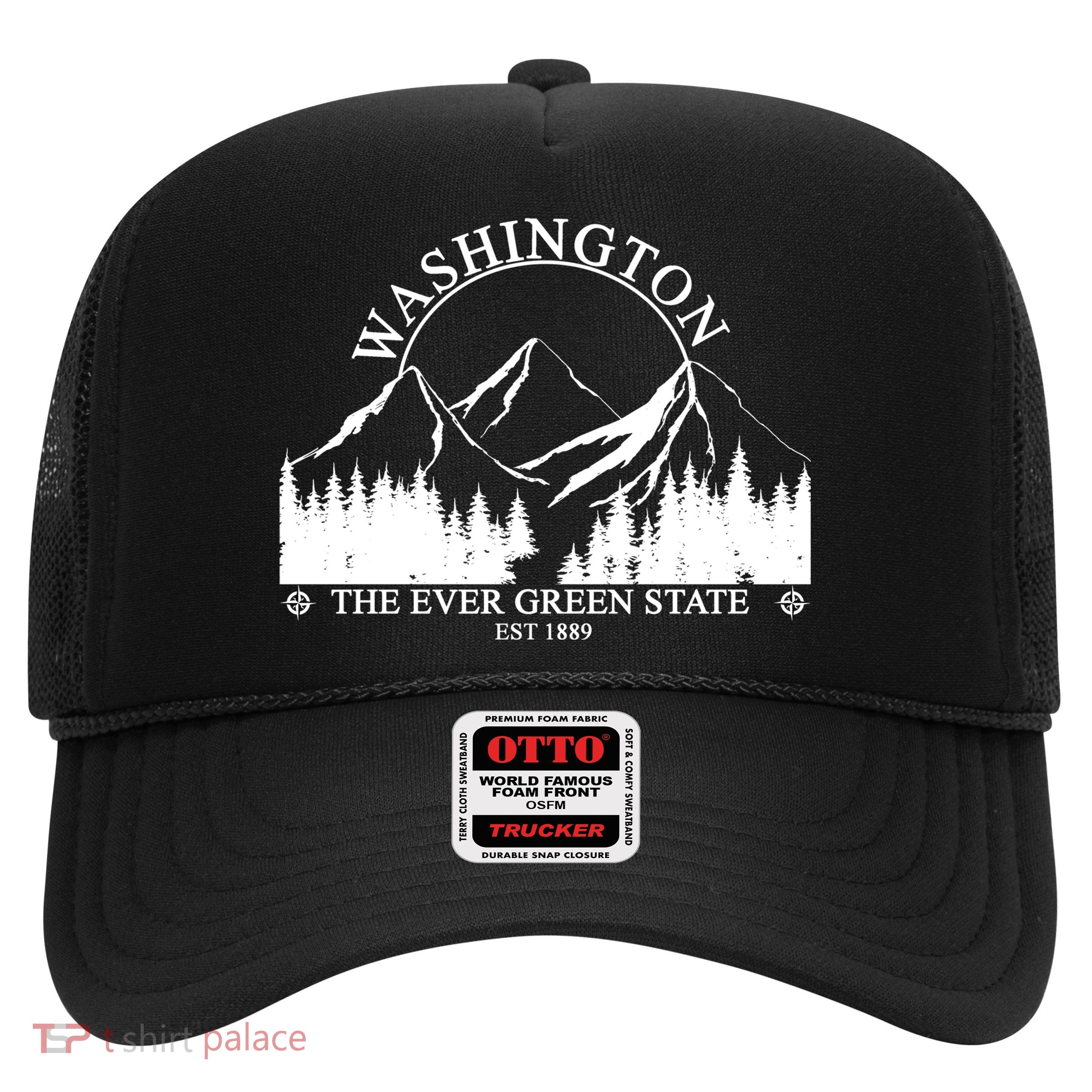 Washington The Ever Green State Trucker Hat