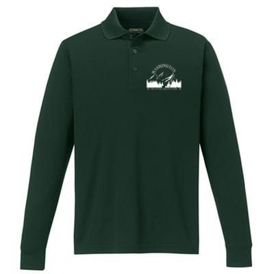 Washington The Ever Green State Performance Long Sleeve Polo