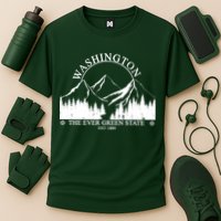 Washington The Ever Green State Cooling Performance Crew T-Shirt