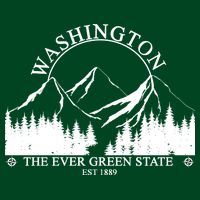 Washington The Ever Green State Cooling Performance Crew T-Shirt