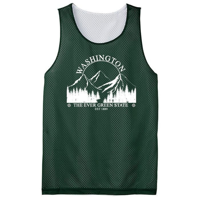 Washington The Ever Green State Mesh Reversible Basketball Jersey Tank