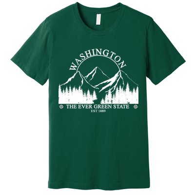 Washington The Ever Green State Premium T-Shirt
