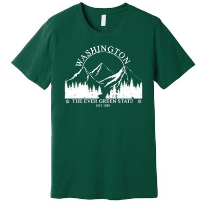 Washington The Ever Green State Premium T-Shirt