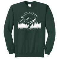 Washington The Ever Green State Tall Sweatshirt