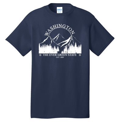 Washington The Ever Green State Tall T-Shirt