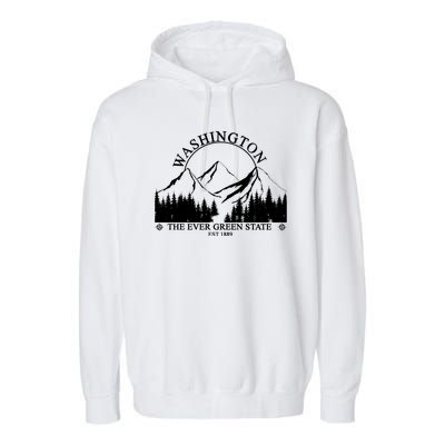 Washington The Ever Green State Garment-Dyed Fleece Hoodie