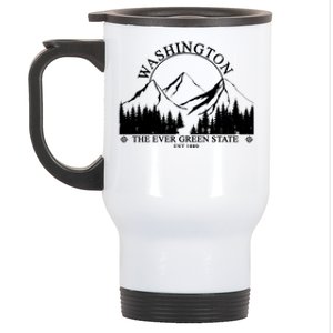 Washington The Ever Green State Stainless Steel Travel Mug