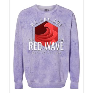 We Are The Red Wave Trump 2024 Vote Republican Colorblast Crewneck Sweatshirt