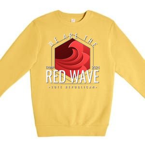 We Are The Red Wave Trump 2024 Vote Republican Premium Crewneck Sweatshirt