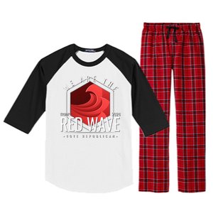 We Are The Red Wave Trump 2024 Vote Republican Raglan Sleeve Pajama Set