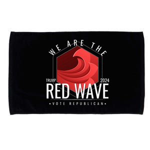 We Are The Red Wave Trump 2024 Vote Republican Microfiber Hand Towel