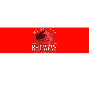 We Are The Red Wave Trump 2024 Vote Republican Bumper Sticker