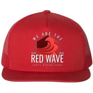 We Are The Red Wave Trump 2024 Vote Republican Flat Bill Trucker Hat