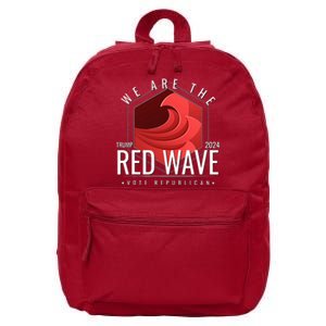 We Are The Red Wave Trump 2024 Vote Republican 16 in Basic Backpack