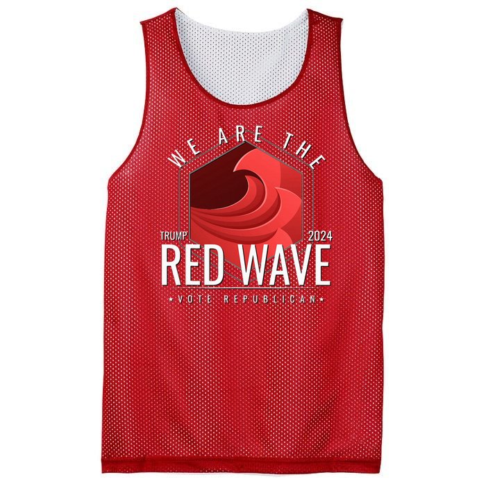 We Are The Red Wave Trump 2024 Vote Republican Mesh Reversible Basketball Jersey Tank