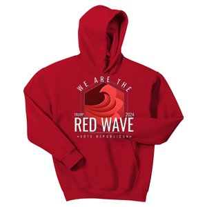 We Are The Red Wave Trump 2024 Vote Republican Kids Hoodie