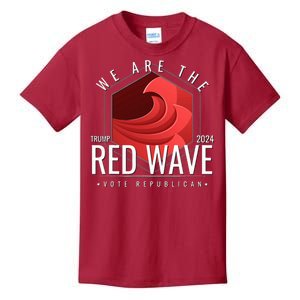 We Are The Red Wave Trump 2024 Vote Republican Kids T-Shirt