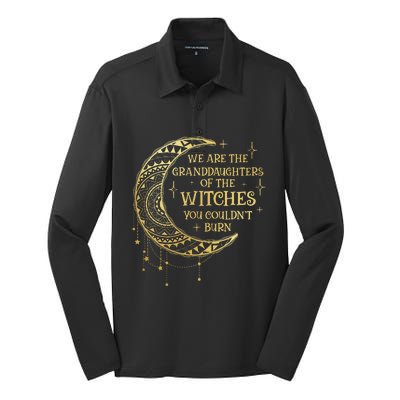 We Are The Granddaughters Of The Witches You Could Not Burn Silk Touch Performance Long Sleeve Polo