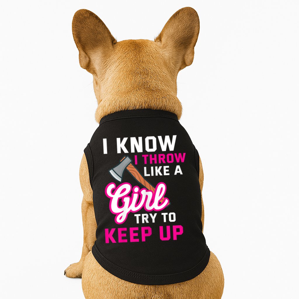 Womens Axe Throwing Quote For Your Axe Throwing Girlfriend Doggie Tank