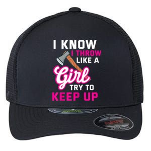 Womens Axe Throwing Quote For Your Axe Throwing Girlfriend Flexfit Unipanel Trucker Cap