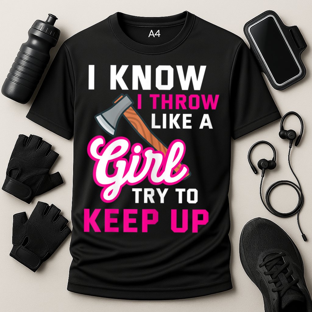 Womens Axe Throwing Quote For Your Axe Throwing Girlfriend Performance Shirt