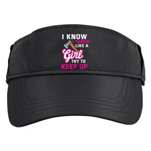 Womens Axe Throwing Quote For Your Axe Throwing Girlfriend Adult Drive Performance Visor