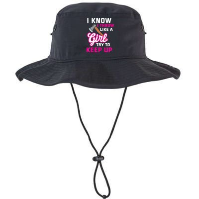 Womens Axe Throwing Quote For Your Axe Throwing Girlfriend Bucket Hat