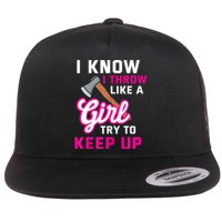 Womens Axe Throwing Quote For Your Axe Throwing Girlfriend Flat Bill Trucker Hat