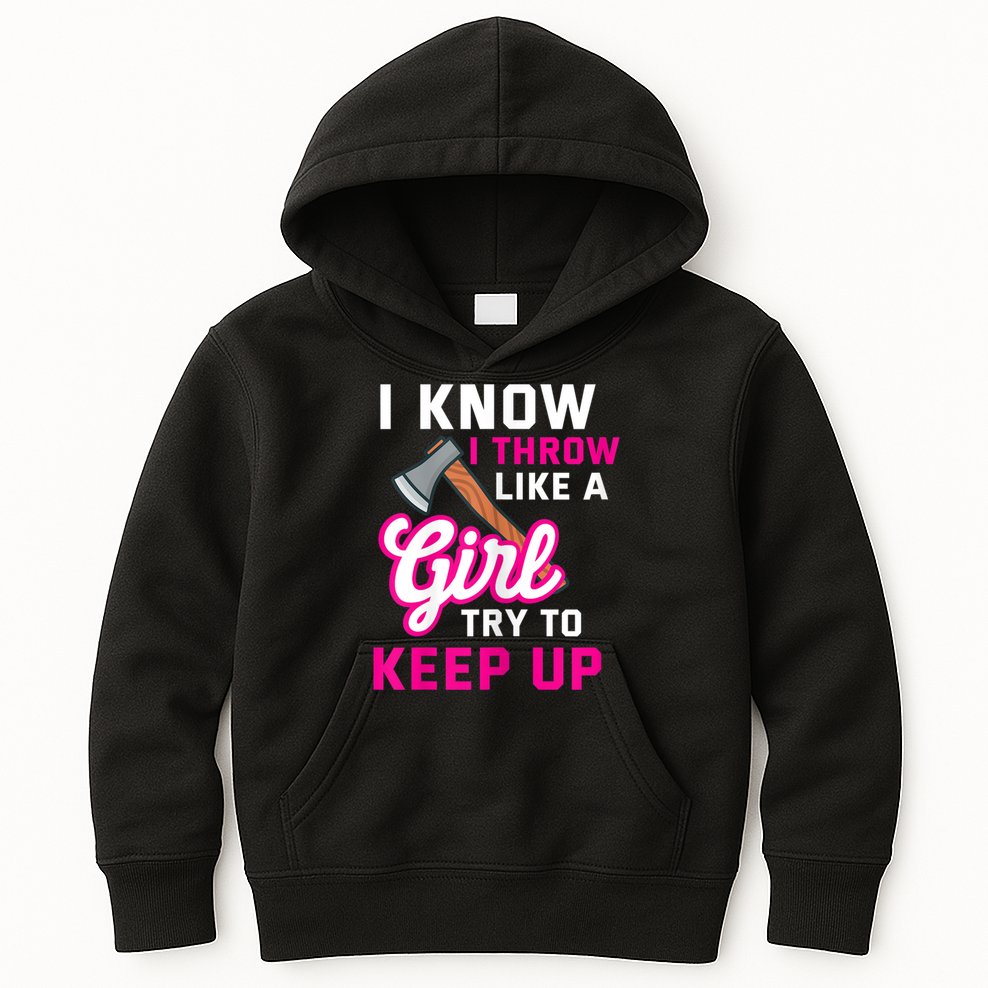 Womens Axe Throwing Quote For Your Axe Throwing Girlfriend Kids Hoodie