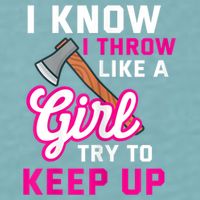 Womens Axe Throwing Quote For Your Axe Throwing Girlfriend Sueded Cloud Jersey T-Shirt