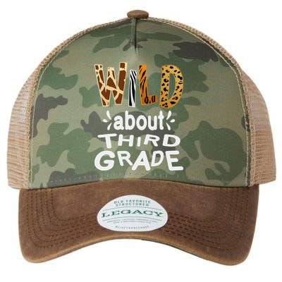 Wild about Third Grade Teacher Student First Day Of School Legacy Tie Dye Trucker Hat