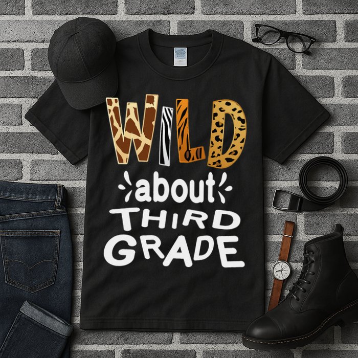 Wild about Third Grade Teacher Student First Day Of School Tall T-Shirt