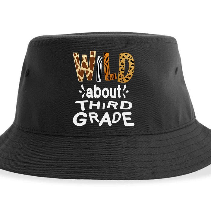 Wild about Third Grade Teacher Student First Day Of School Sustainable Bucket Hat