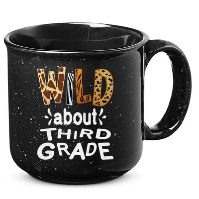Wild about Third Grade Teacher Student First Day Of School 15oz Campfire Ceramic Mug