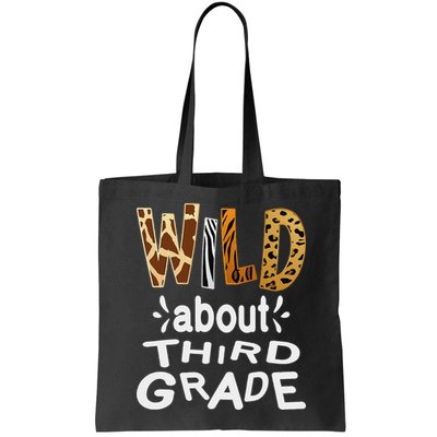 Wild about Third Grade Teacher Student First Day Of School Bag