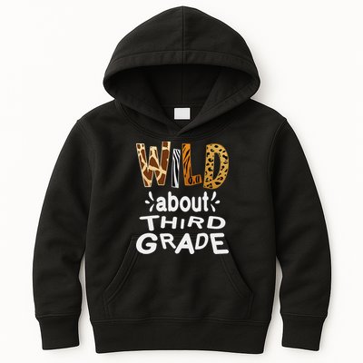 Wild about Third Grade Teacher Student First Day Of School Kids Hoodie