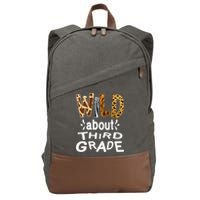 Wild about Third Grade Teacher Student First Day Of School Cotton Canvas Backpack