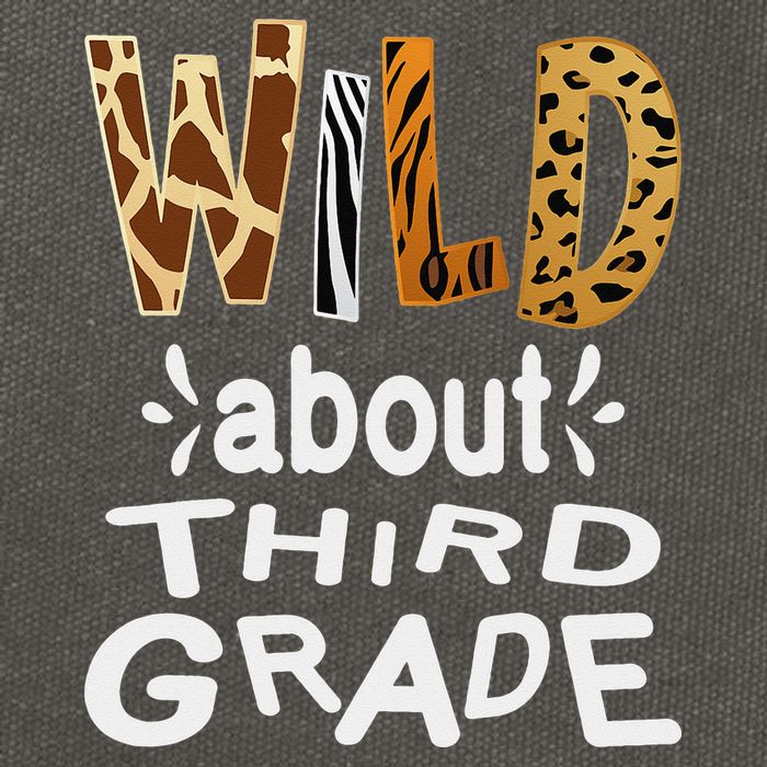 Wild about Third Grade Teacher Student First Day Of School Cotton Canvas Backpack