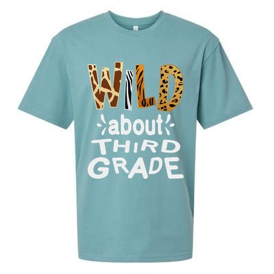 Wild about Third Grade Teacher Student First Day Of School Sueded Cloud Jersey T-Shirt
