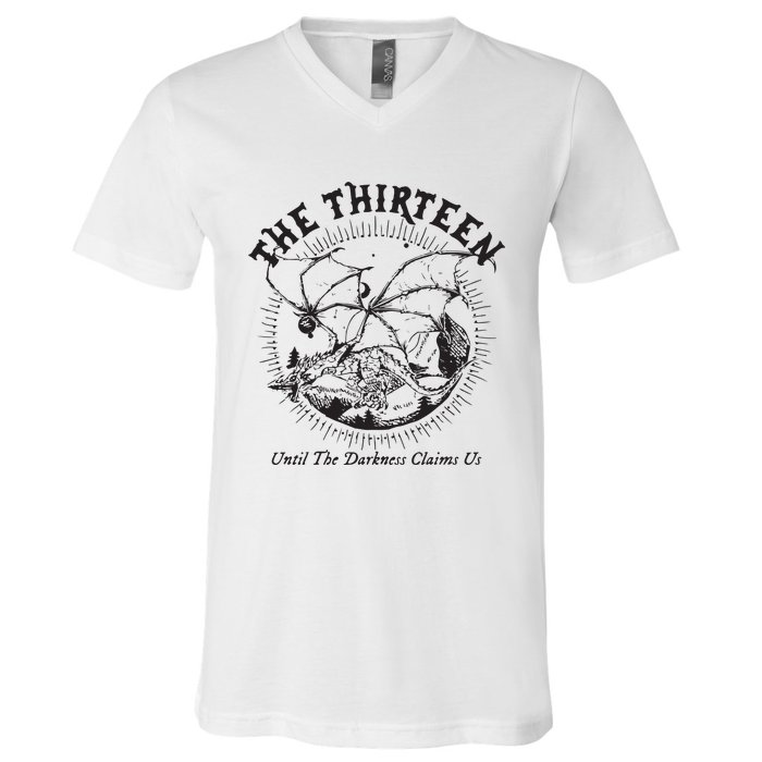 We Are The Thirteen From Now Until The Darkness Claims Us V-Neck T-Shirt