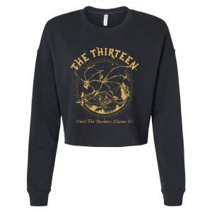 We Are The Thirteen From Now Until The Darkness Claims Us Cropped Pullover Crew