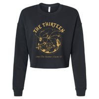 We Are The Thirteen From Now Until The Darkness Claims Us Cropped Pullover Crew