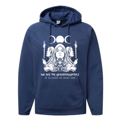 We Are The Granddaughters Of The Witches Feminism Funny Gift Performance Fleece Hoodie