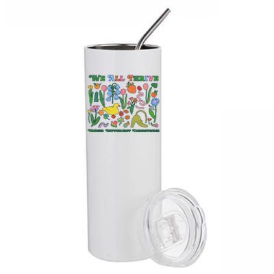 We All Thrive Under Different Conditions Autism Teacher Special Education Stainless Steel Tumbler